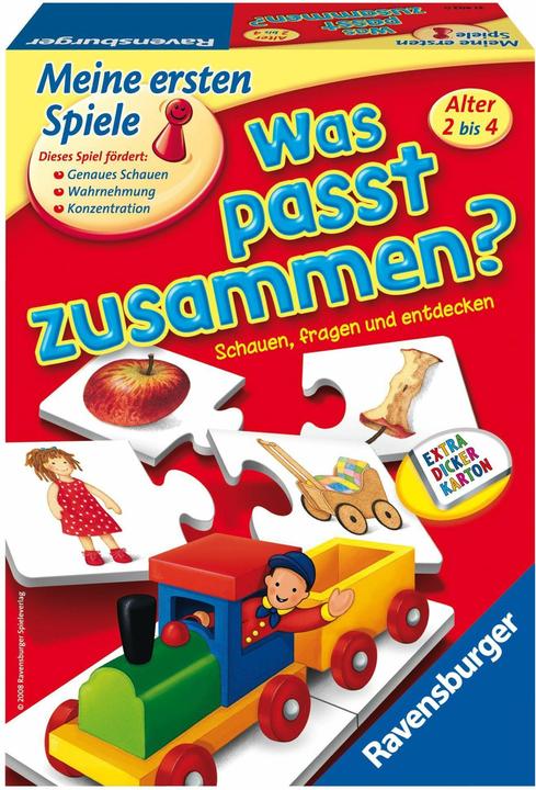 Ravensburger Qu'est-ce qui va ensemble? Regardez, demandez et découvrez (Allemand)