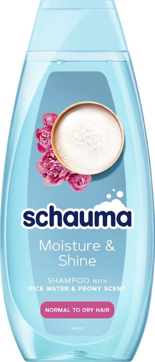 Produktbild Schwarzkopf Schauma Moisture & Shine Shampoo For Dry And Normal Hair With Rice Water 400Ml (400 ml, Flüssiges Shampoo)