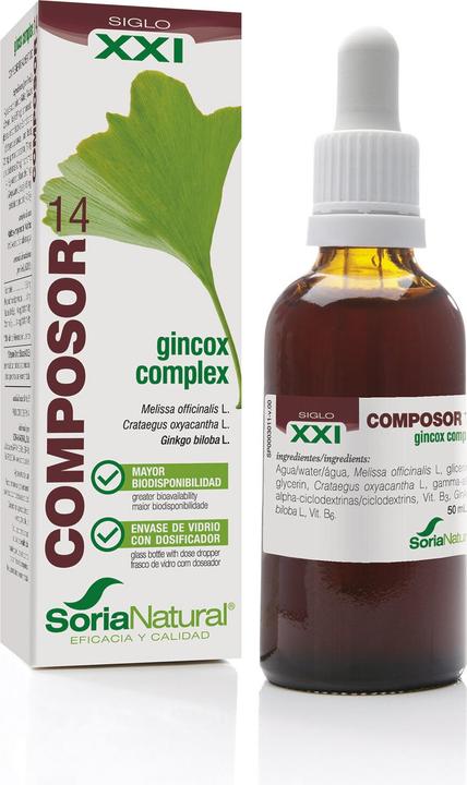 Image du produit Soria Natural Composor 41 Complexe Gincox 50ml (Crème pour le corps, 50 ml)