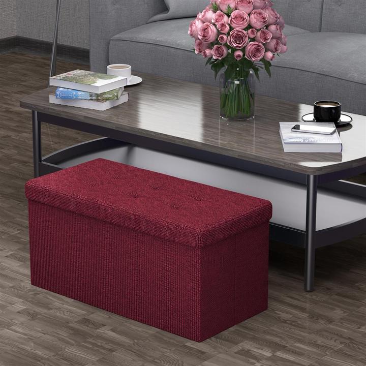 Produktbild Intirilife Sitzbank 76x38x38 cm in KIRSCH ROT (76 cm)