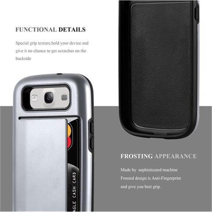 Actual product image Cadorabo Hybrid shield cover with card pocket (Samsung Galaxy S3 Neo, Samsung Galaxy S3)