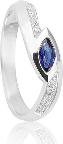 Breuning RING - E.SAFIR/Brill. 0,052 Ct. H/si (57, 585/14 K Gold)
