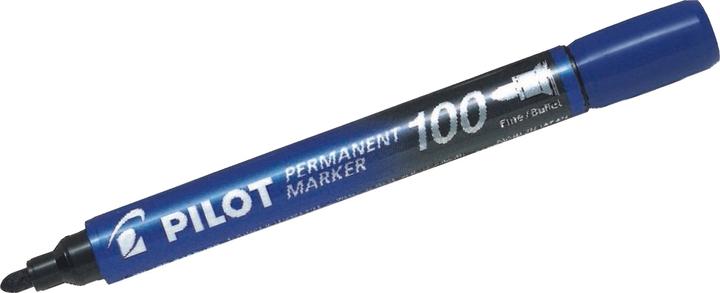 Actual product image Pilot Permanent Marker 100 (Blue, 1 mm, 1 x)