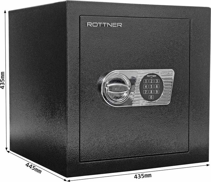 Produktbild Rottner Geschäftstresor EN1 Monaco 45 Elektronikschloss (49 l)