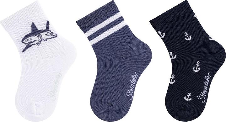 Immagine prodotto Sterntaler Calzini per bambini 3-pack squalo (confezione da 3, 23 - 26)