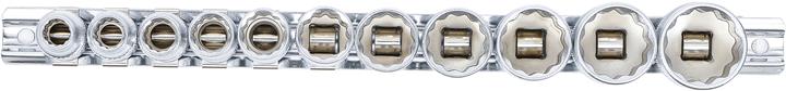 Productafbeelding BGS Doppenset, twaalfkantig | aandrijfvierkant 10 mm (3/8") | inch maten | 11 stuks.