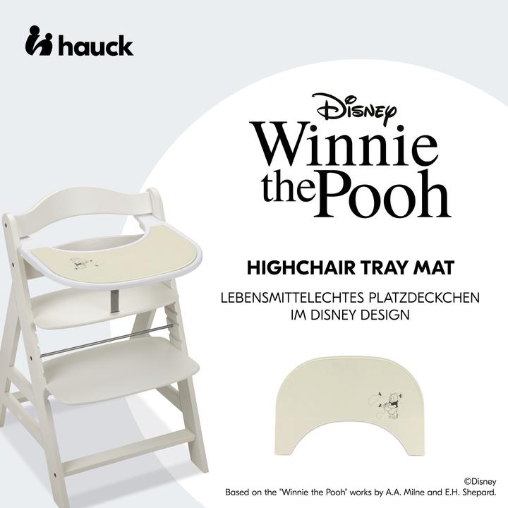 Actual product image Hauck Highchair Tray Mat Pooh Dusty Beige