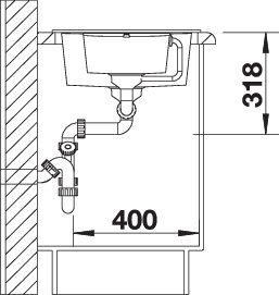Produktbild Blanco Metra 6 S Compact (Aufsatzspülbecken, 78 cm, 50 cm)