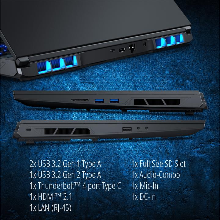 Immagine prodotto Erazer Maggiore X20 RTX 4070 (16", Intel Core i7-14700HX, 16 GB, 1000 GB, DE)