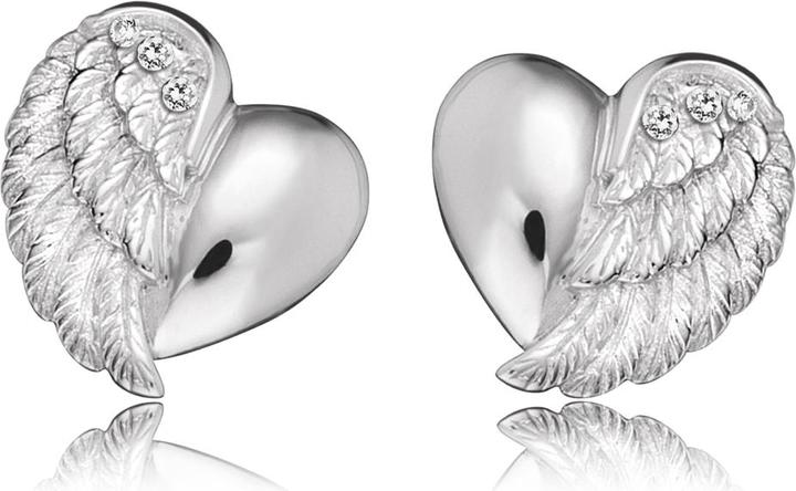 Actual product image Engelsrufer Stud earrings heart wings (925 silver)