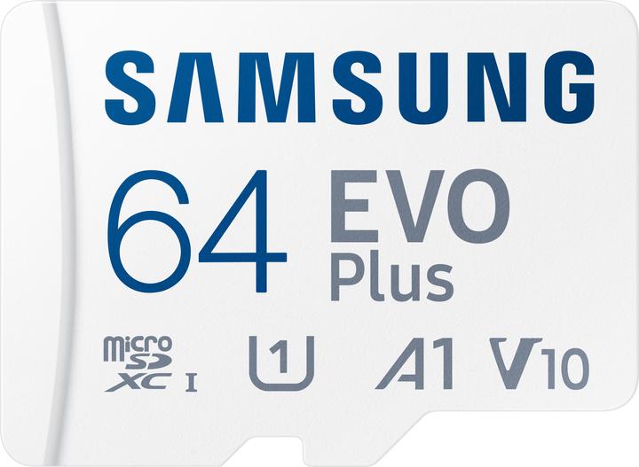 Produktbild Samsung EVO Plus (64 GB, microSDXC, U1, UHS-I)