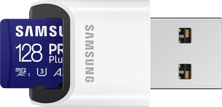 Actual product image Samsung PRO Plus (128 GB, microSDXC, U3, UHS-I)