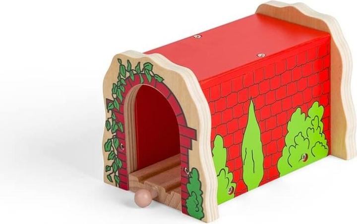Produktbild Bigjigs Hölzerne Schienen-rot-Tunnel