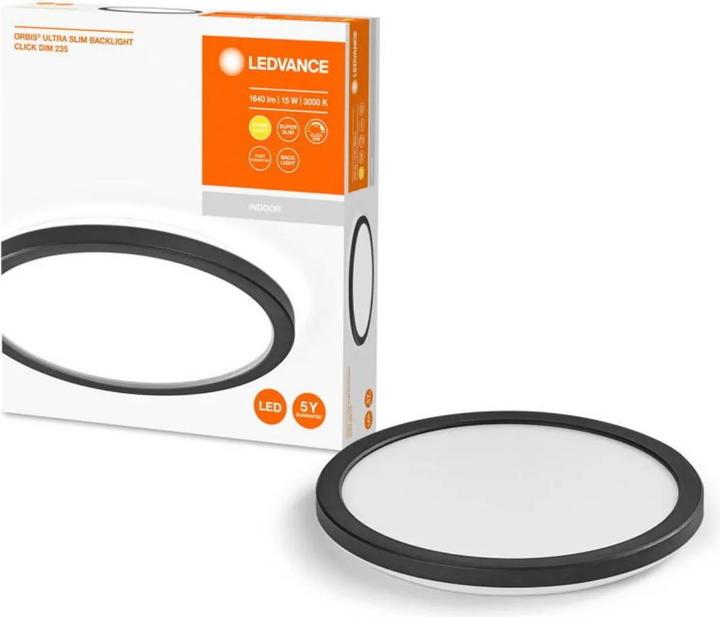 Actual product image Ledvance ORBIS ULTRA SLIM CLICK DIM 235mm BLACK (1020 lm)