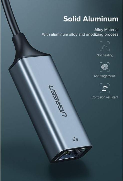 Produktbild Ugreen Gigabit Ethernet Adapter (USB-C 3.1 Gen 1, RJ45 (1x))