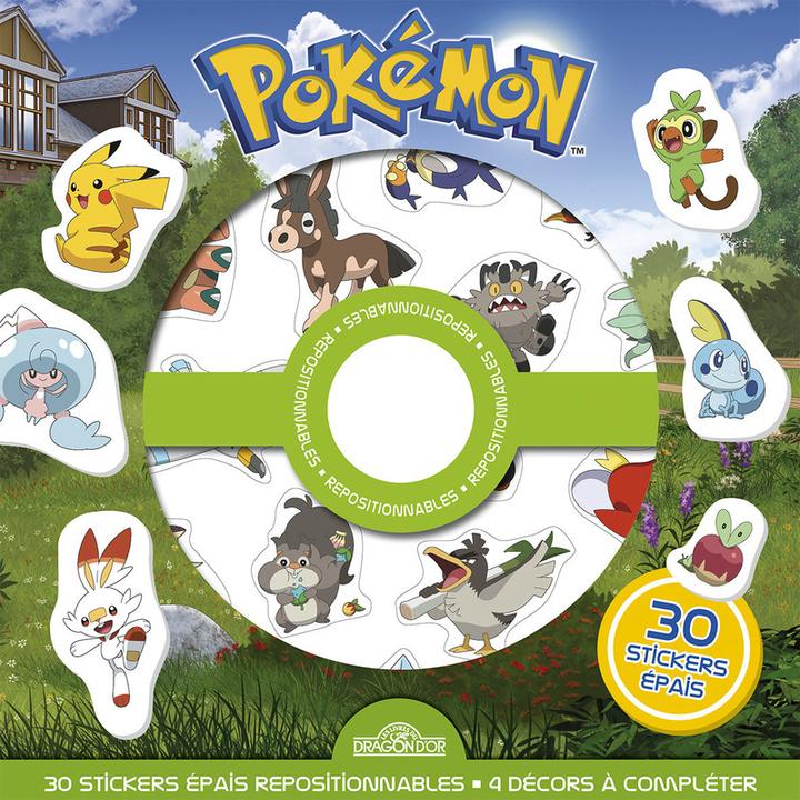 Image du produit Les Livres du Dragon d'Or Pokémon : 30 stickers épais