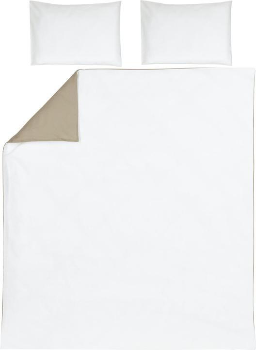 Produktbild Meyco Home Bettwäsche 200x200/220 Uni taupe/offwhite