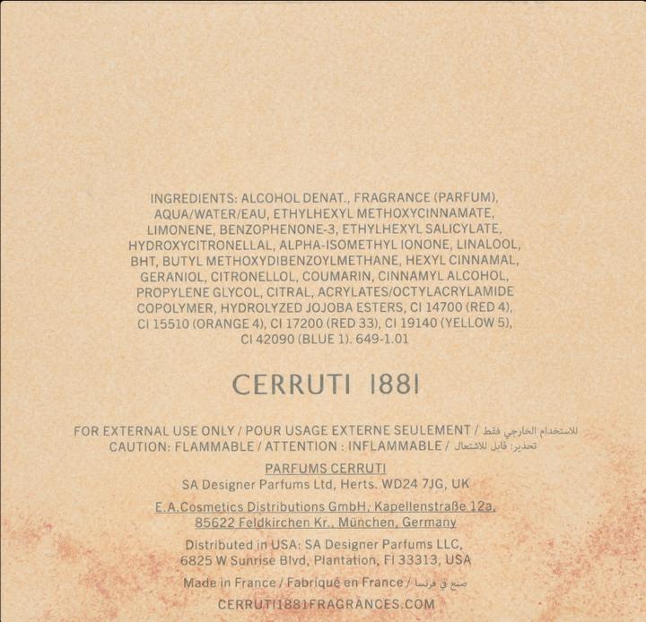 Immagine prodotto Nino Cerruti 1881 di Eau de Toilette Spray 100 ml (Eau de toilette, 100 ml)