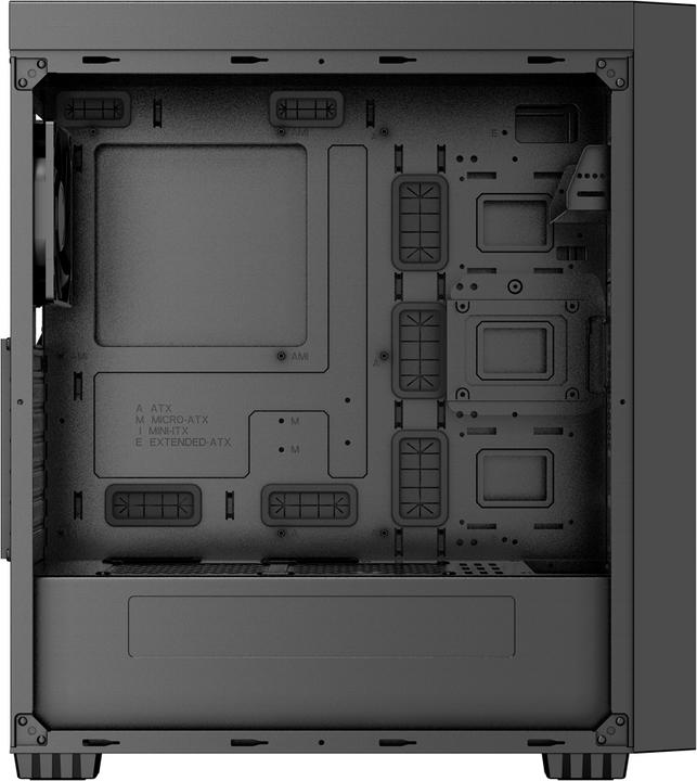 Actual product image Gembird Fornax K500 ATX Computer Case Midi Tower Black (mATX, ITX, ATX, E-ATX)