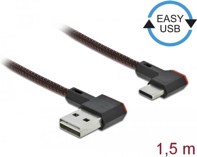 Immagine prodotto Delock Cavo USB 2.0 EASY USB, A - C 1,5 m (1.50 m, USB 2.0, 10 W)