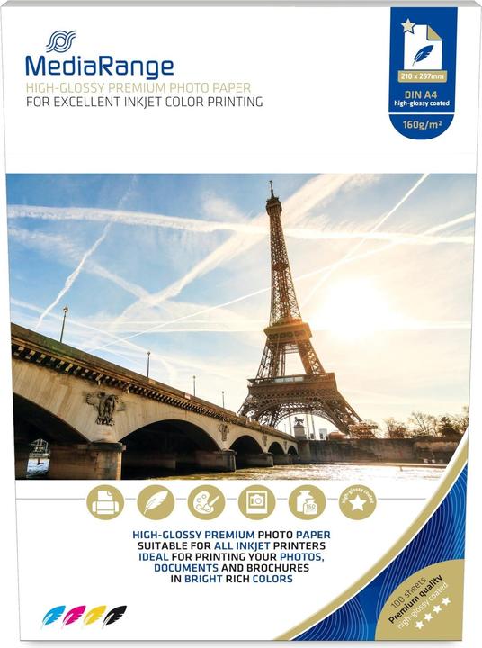 Actual product image MediaRange Photo paper (160 g/m², A4, 100 x)