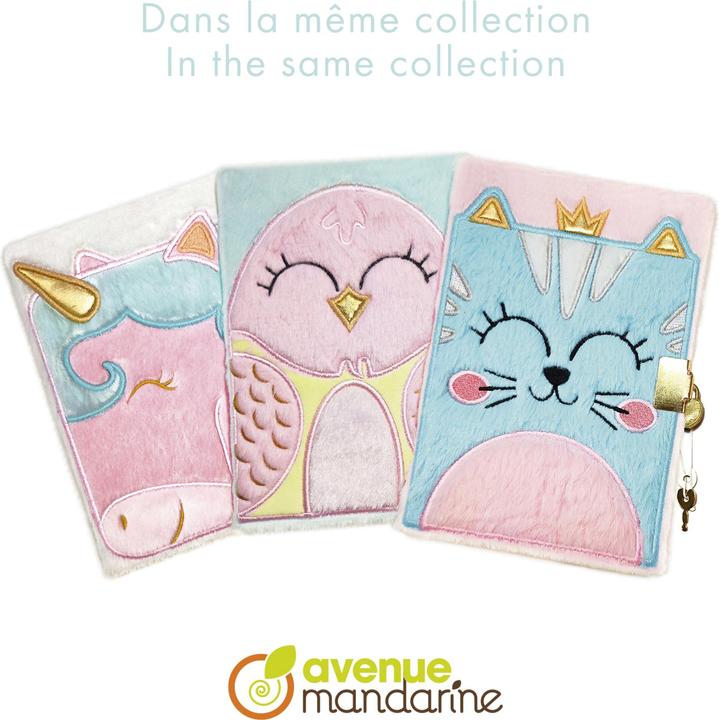 Immagine prodotto Avenue Mandarine Diario Mandarino peluche (12,5 x 17 cm, Righe, Copertina rigida)