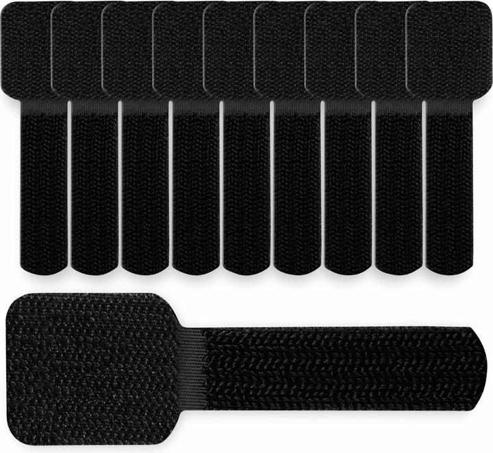 Image du produit Label-the-cable LTC Wall Velcro Cable Ties, pack of 10 (Serre-câbles en plastique, 90 mm, 10 pcs)