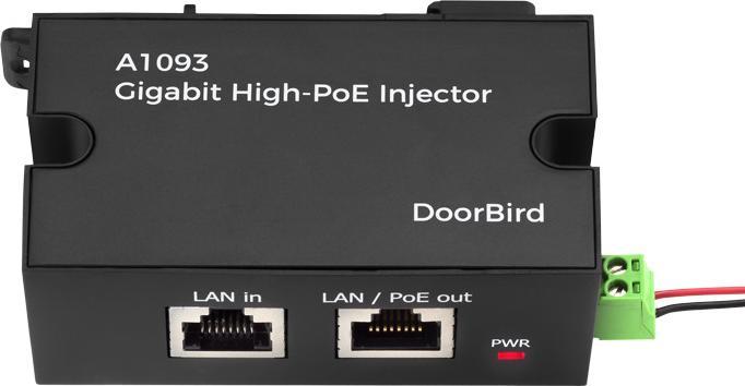 Actual product image Doorbird Gigabit High PoE Injector A1093 (802.3at (PoE+), 802.3af (PoE), 35 W)