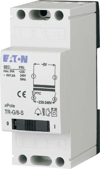 Produktbild Eaton Electric GmbH Klingeltransformator 230V 12-24V 2-1A TR-G2
