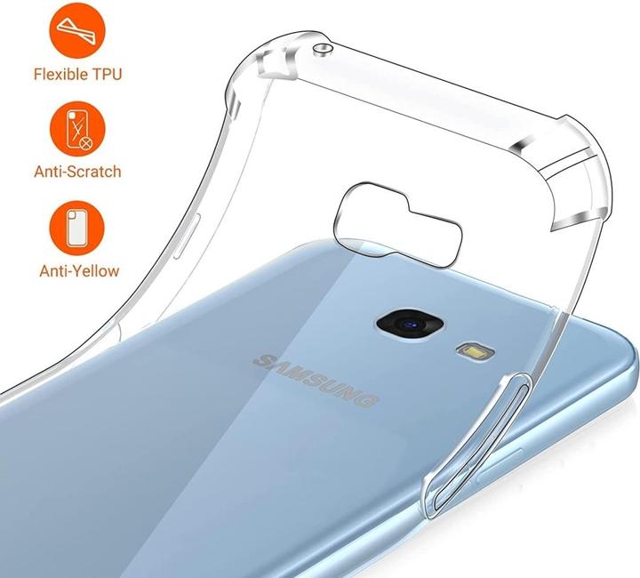 Actual product image Screenguard Samsung Galaxy A3 2017 Case Crystal Soft Airbag Bumper (Samsung Galaxy A3 (2017))