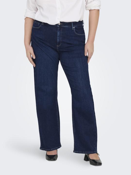 Actual product image Only CARWilly Wide Fit Crop High Waist Jeans (54)