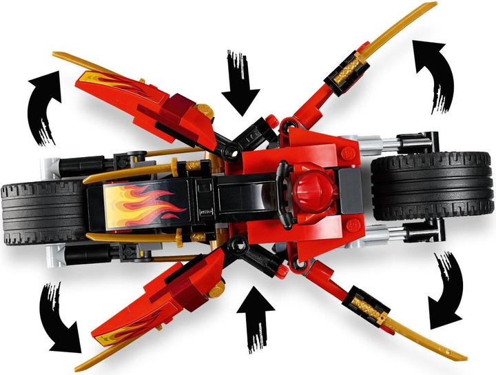 Produktbild LEGO Kais Feuer-Bike Zanes Schneemobil (70667, LEGO Ninjago)