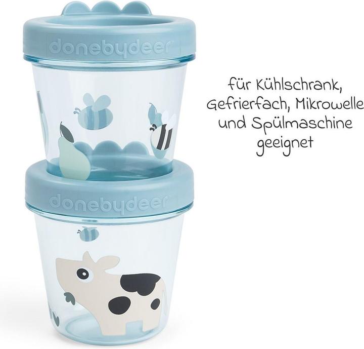 Actual product image Done by Deer Nahrungsbehälter & Portionierer Aufbewahrungsbehälter 2er Pack - Tiny Farm