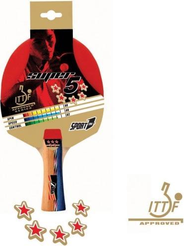 Power Play Sport1 Bordtennisbat Advanced Series "5 Star" (5 stjerner)