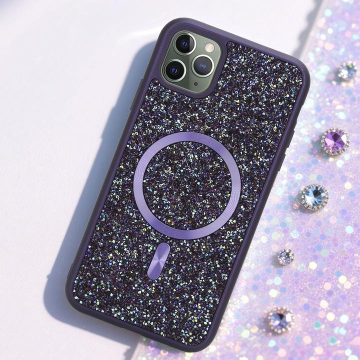 Produktbild Cadorabo iPhone 11 PRO MAX Hülle kompatibel mit MagSafe Glitzer Case (Apple iPhone 11 Pro Max)