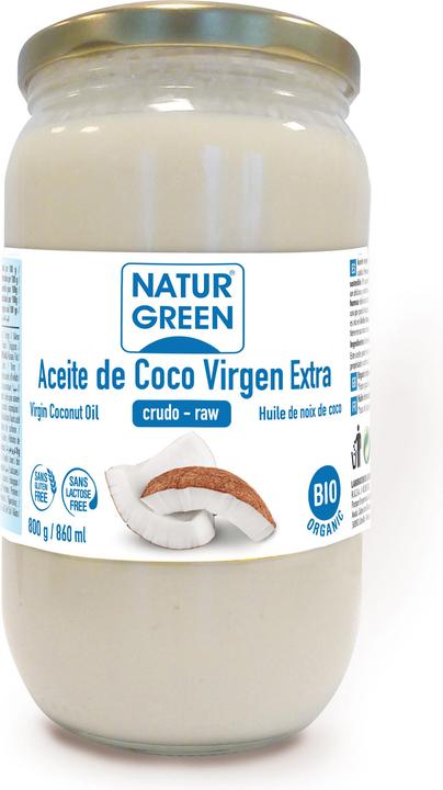 Produktbild NaturGreen Bio Natives Kokosnussöl 860ml 800g (Körperöl, 860 ml)