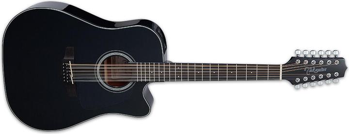 Actual product image Takamine Acoustic Guitar, G Series, GD30CE-12 BLK, Dreadnought/C, 12-Sai (Western guitar, Okoume, Mahogany, Spruce, Ovangkol)