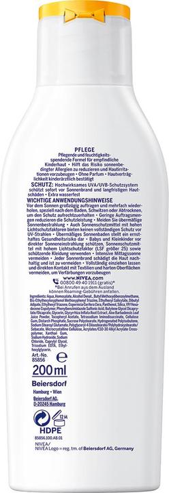 Produktbild NIVEA Sun Kids (Sonnenmilch, SPF 50+, 200 ml)