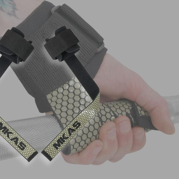 Produktbild Hermex Powerlifting-Straps Handgelenkbandage Handgelenkstütze Zughilfe