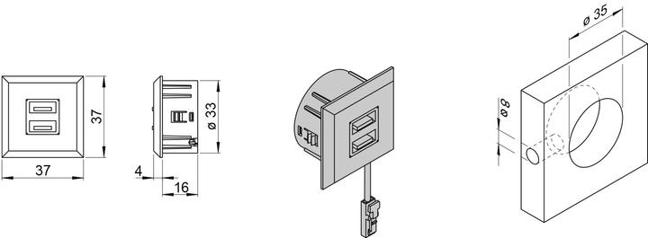 Actual product image L&S Double sockets