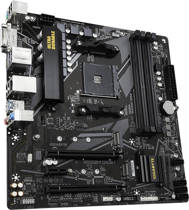 Actual product image Gigabyte B550M DS3H (AM4, AMD B550, mATX)