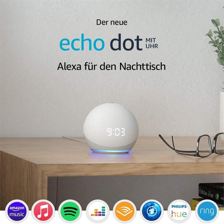Image du produit Amazon Echo Dot (4ème génération) avec horloge (Amazon Alexa)