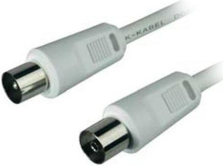 Produktbild Goobay Antennen Anschlusskabel, 100% geschirmt, Weiss, 3.5 m (80 dB, Antennenkabel)