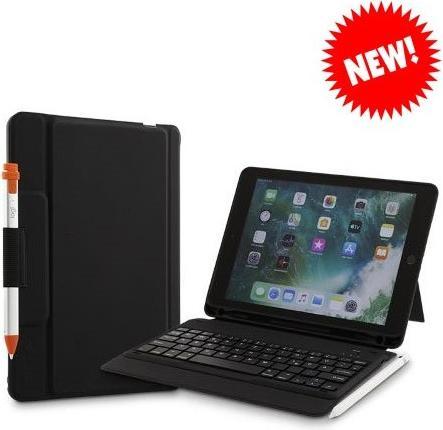 Image du produit LMP Keyboard ProtectCase for iPad 9.7" (2017/18), sleep&wake, pencil holder - UK layout - black (DE, iPad 9.7)