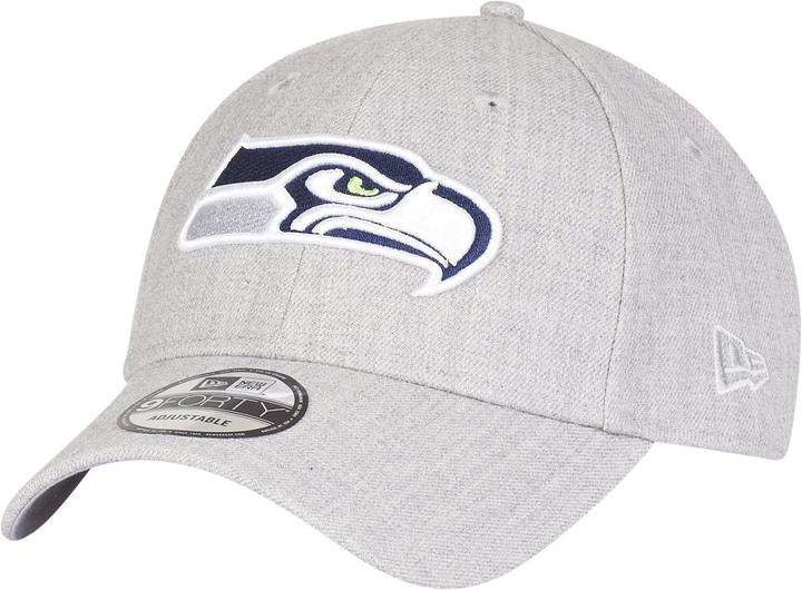 New Era 9Forty Strapback Cap - Seattle Seahawks heather grau (One Size)
