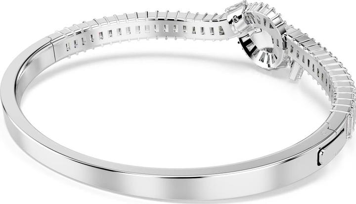 Immagine prodotto Swarovski Matrix Armreif Baguette Schliff Knoten Weiss Rhodiniert (16.50 cm, Metallo Swarovski)