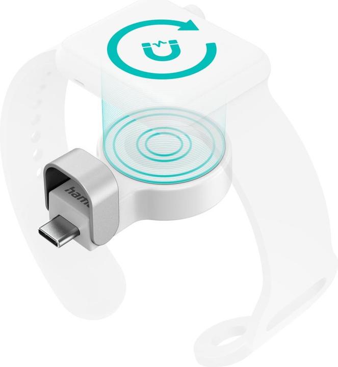 Actual product image Hama Apple Watch charger f. wireless charging, USB-C charging station magnetic, WS (5 W)