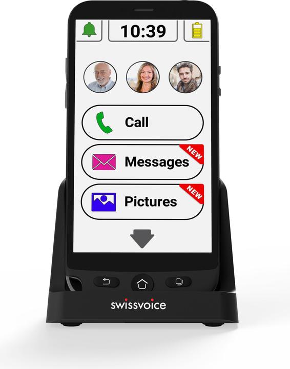 Produktbild Swissvoice G50 (16 GB, Schwarz, 5", Single SIM, 5 Mpx, 4G)