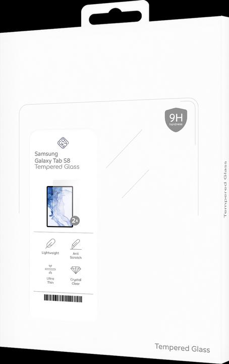 Produktbild Cazy Schutzglass Kompatibel mit Samsung Galaxy Tab S8 Displayschutz Tempered Glass - 2 Stück (2 Stück, Galaxy Tab S8)