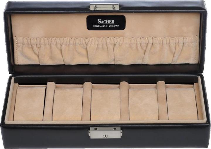 Produktbild Sacher 1015.010443 - Uhrenetui für 5 Uhren new classic schwarz (Leder)